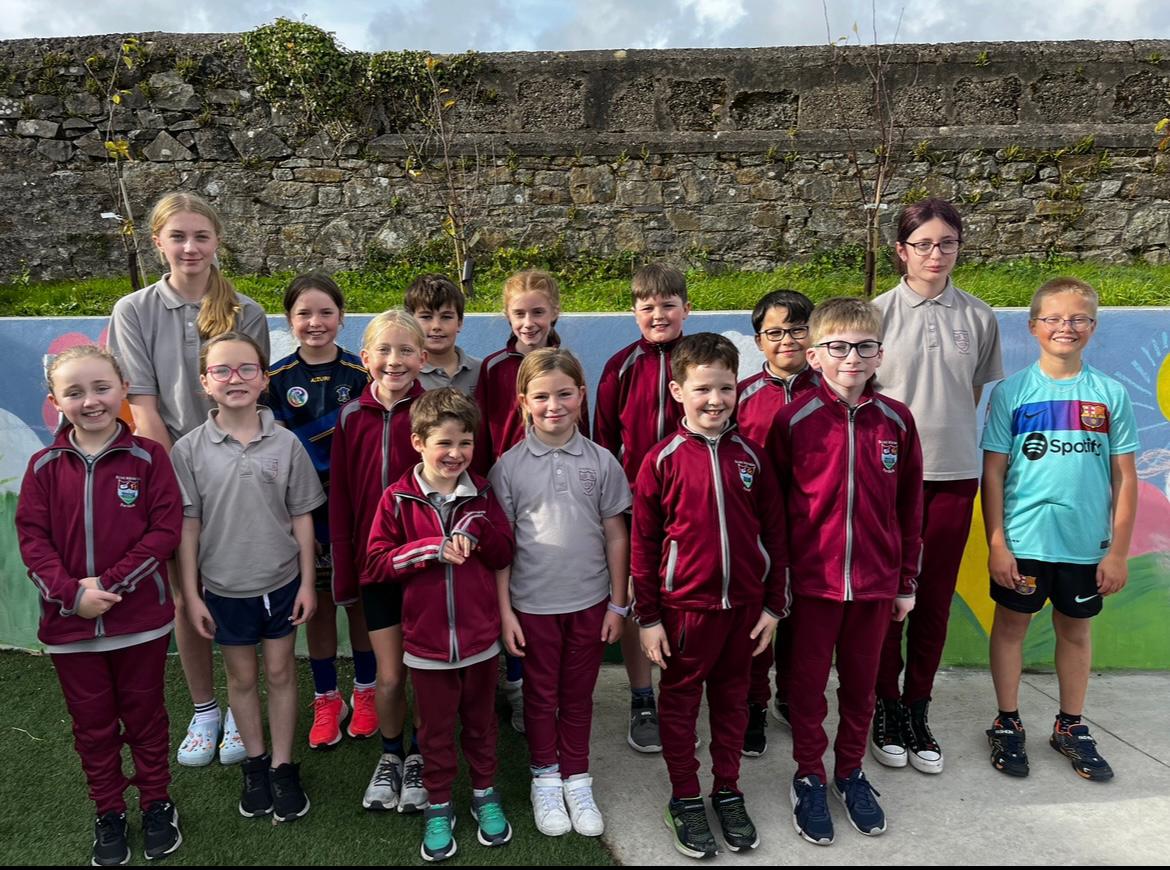 Portlaw National School staff and pupils